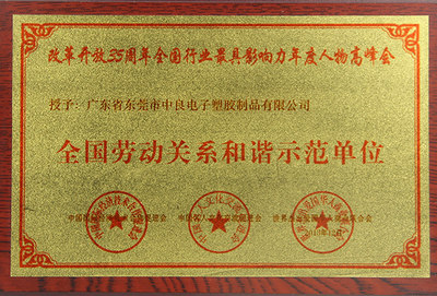 全国劳动关系和谐示范单位
