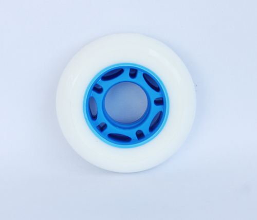 單排溜冰鞋用輪64*24MM內(nèi)蘭外白