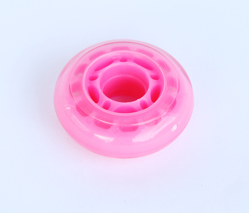 單排溜冰鞋用輪62*24MM粉透明