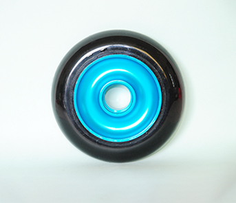 特技滑板車鋁合金實心輪100*24MM